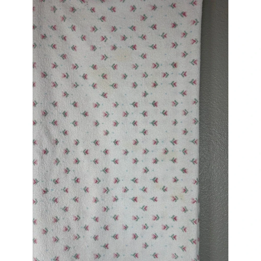Vintage Goose Tablecloth Cottagecore Grandmacore Floral 64X50 White
